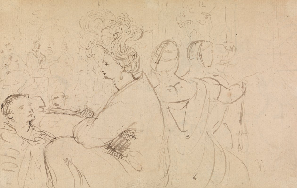 Studie av sittende figurer av Benjamin Robert Haydon