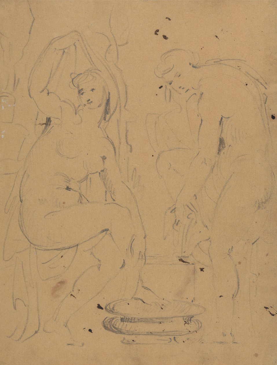 Studie av kvinner som bader av Benjamin Robert Haydon