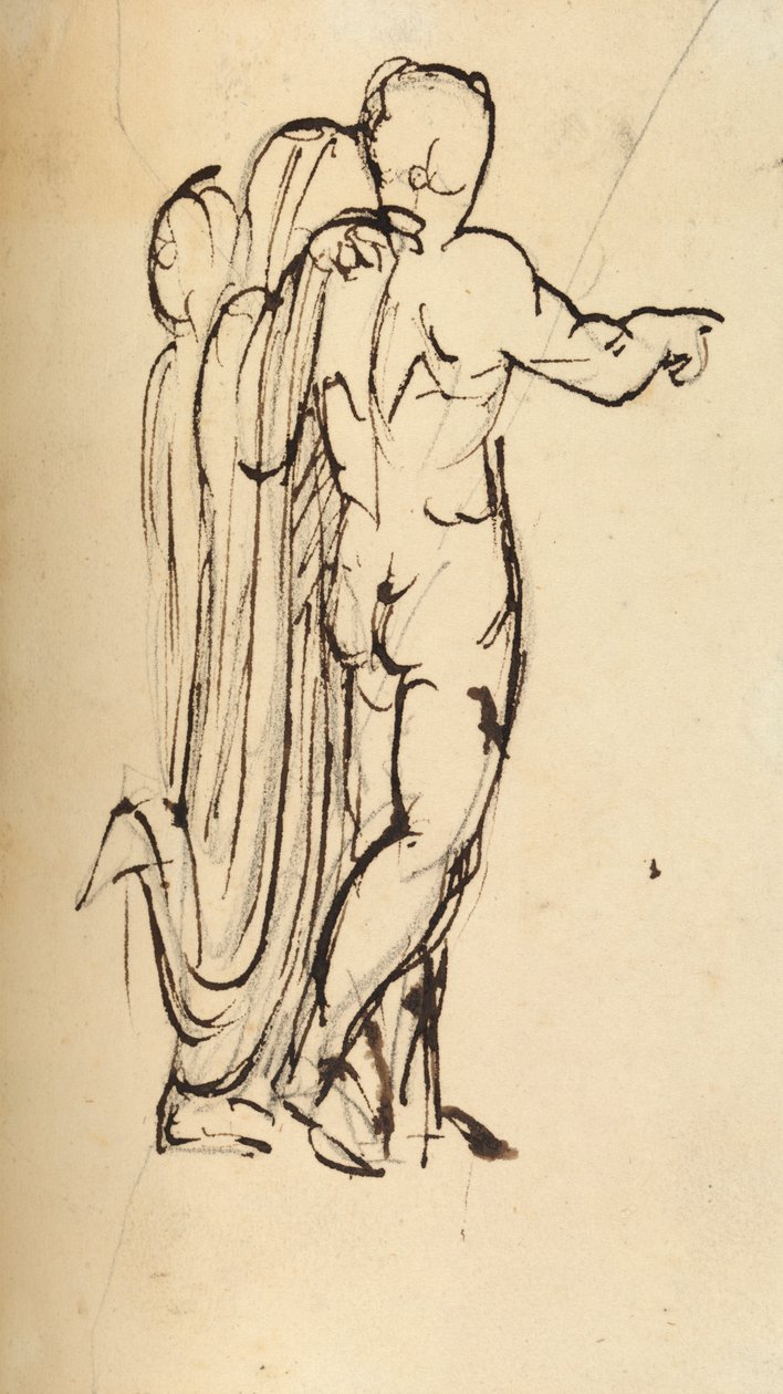 Studie av en gruppe stående figurer av Benjamin Robert Haydon