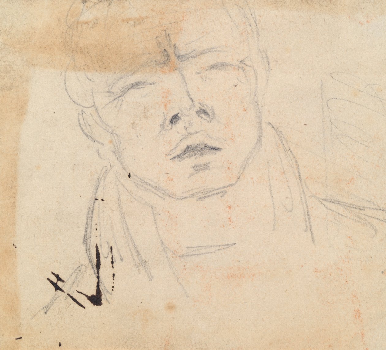 Studie av en mann som nyser av Benjamin Robert Haydon