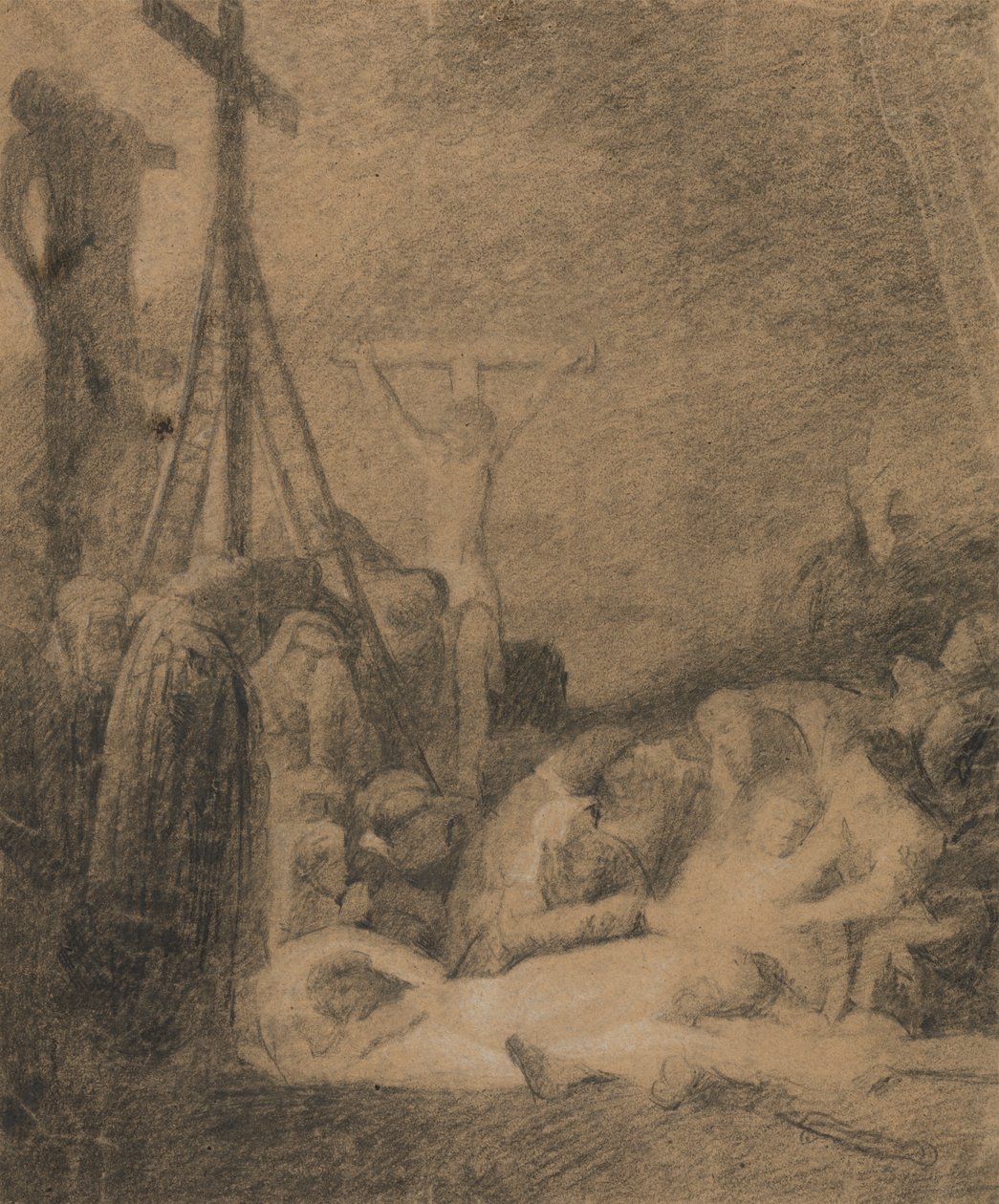 Studie av korsfestelsen av Benjamin Robert Haydon