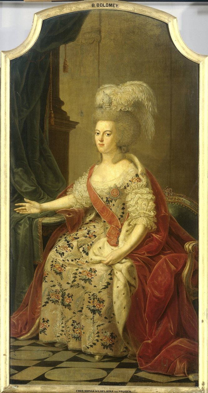 Frederika Sophia Wilhelmina av Preussen (1751-1820), kone til prins Willem V av Benjamin Samuel Bolomey