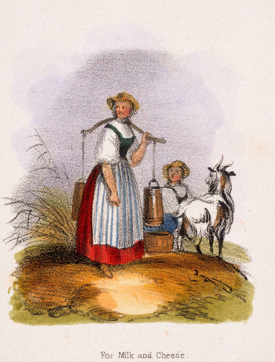 For melk og ost, c1845 av Benjamin Waterhouse Hawkins