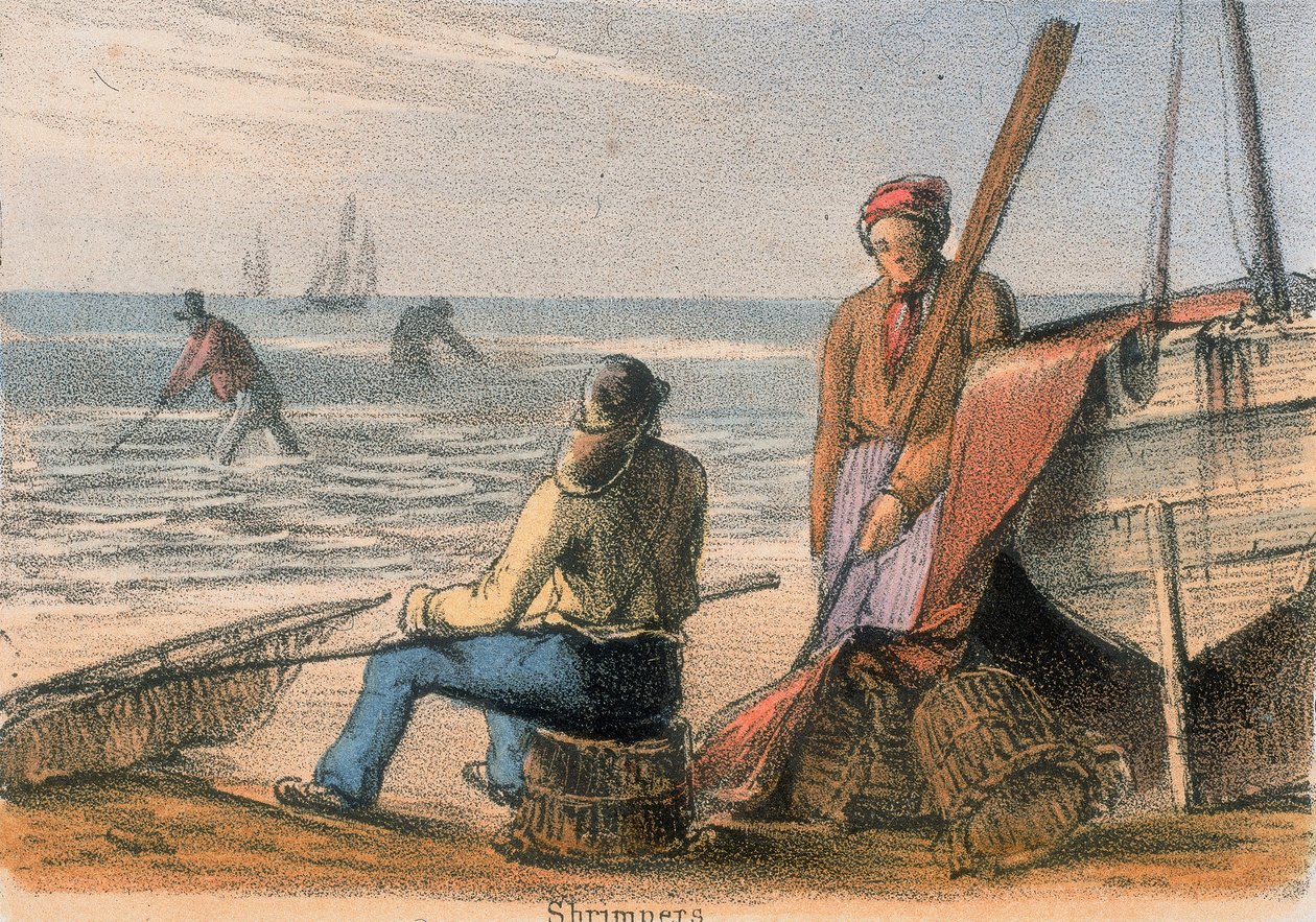 Shrimpers, c1845 av Benjamin Waterhouse Hawkins