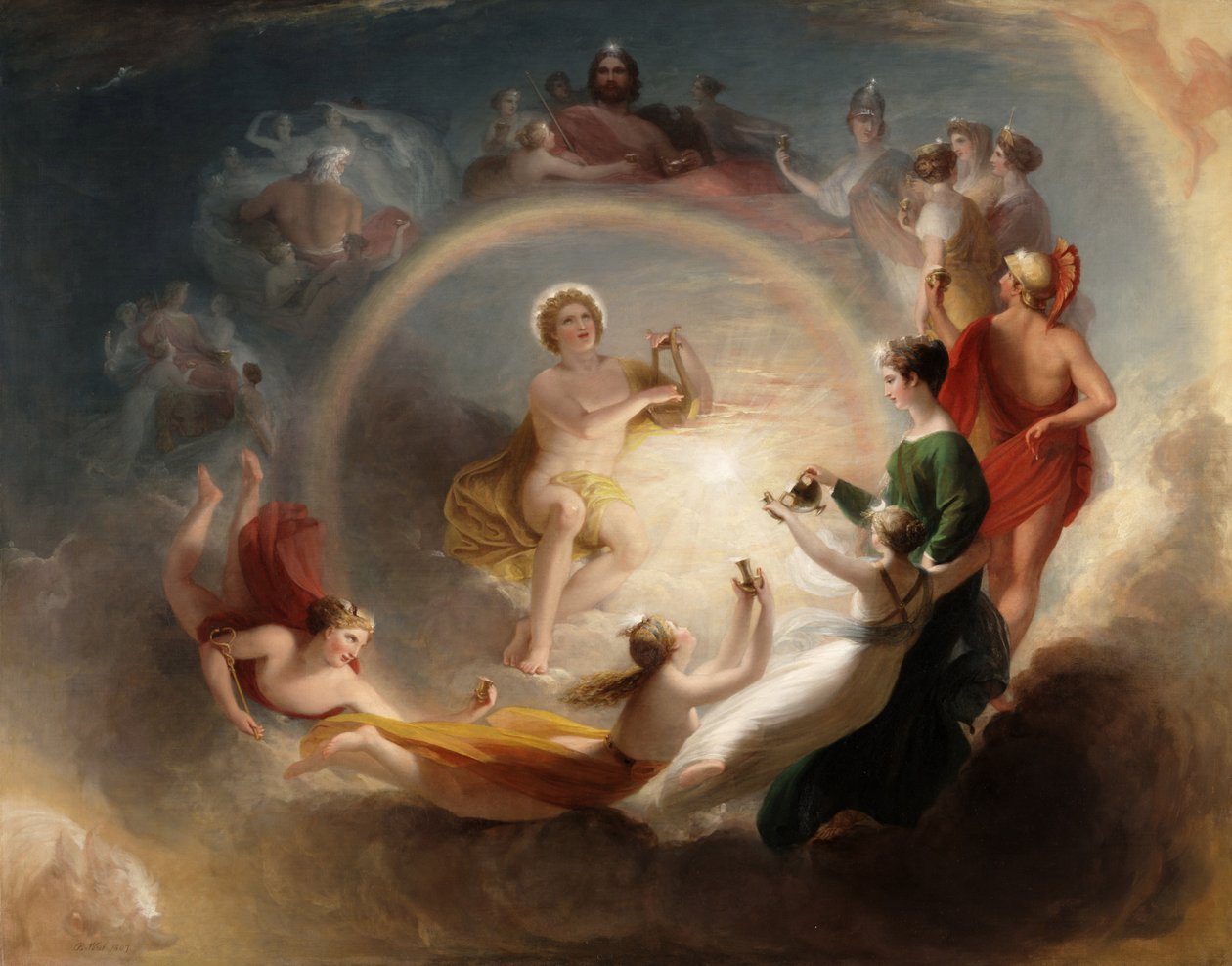 Apollos fortryllelse av Benjamin West