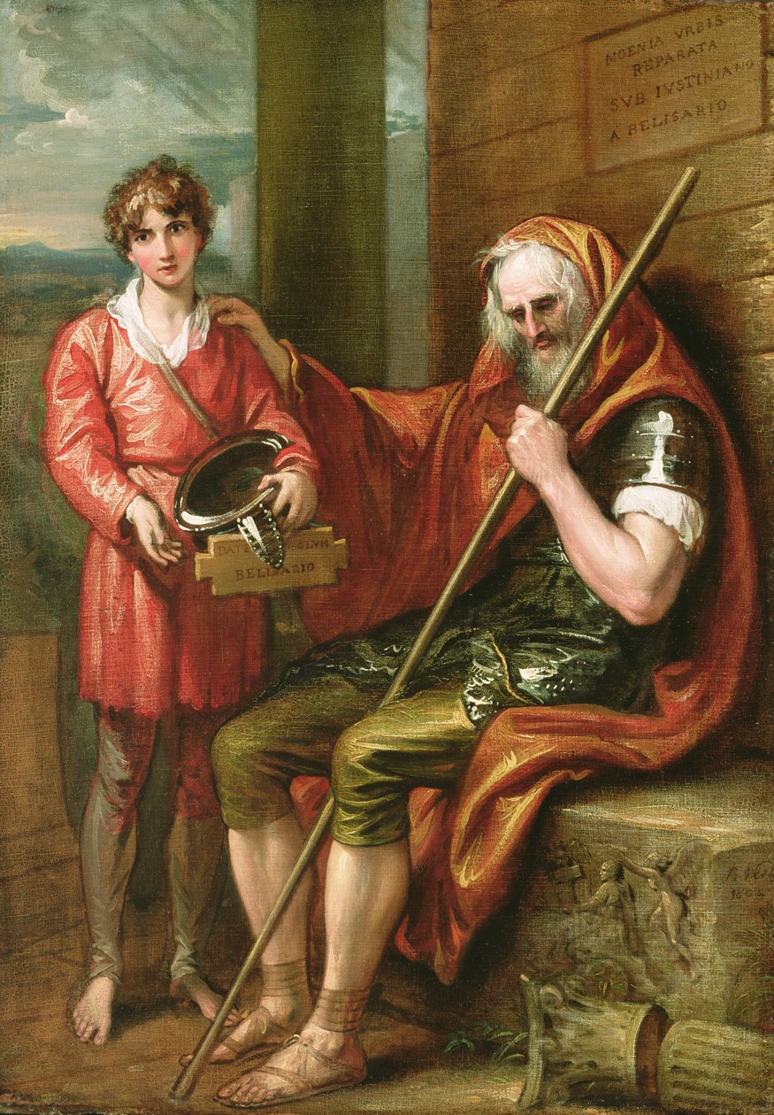 Belisarius og gutten, 1802 av Benjamin West