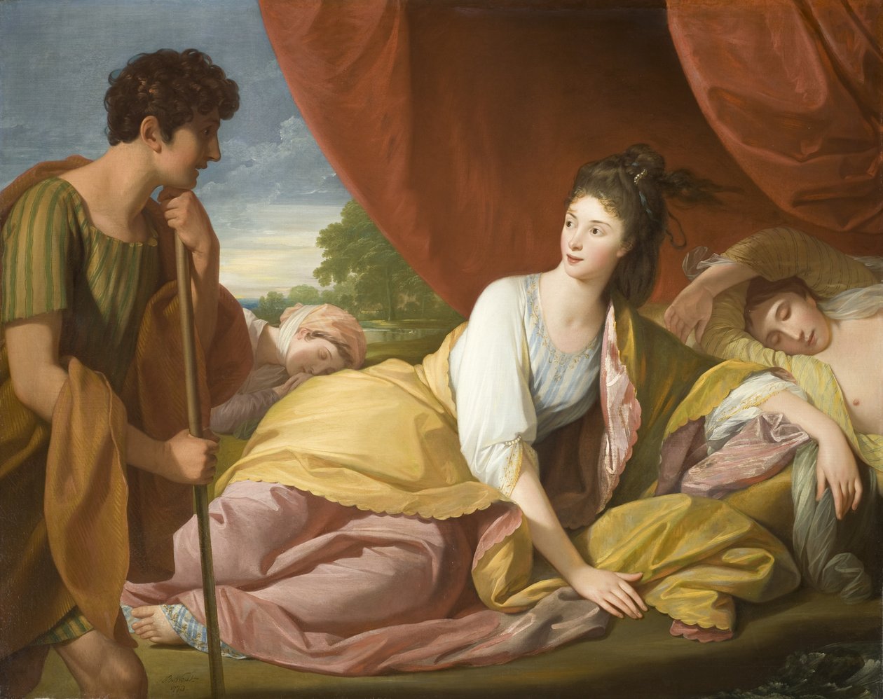 Cymon og Iphigenia av Benjamin West