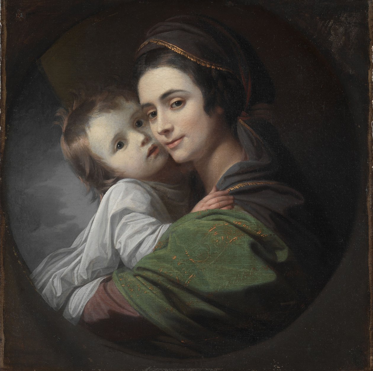 Elizabeth Shewell West and Her Son, Raphael, ca. 1770 (olje på lerret) av Benjamin West