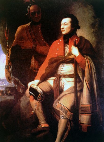 Guy Johnson (olje på lerret) av Benjamin West