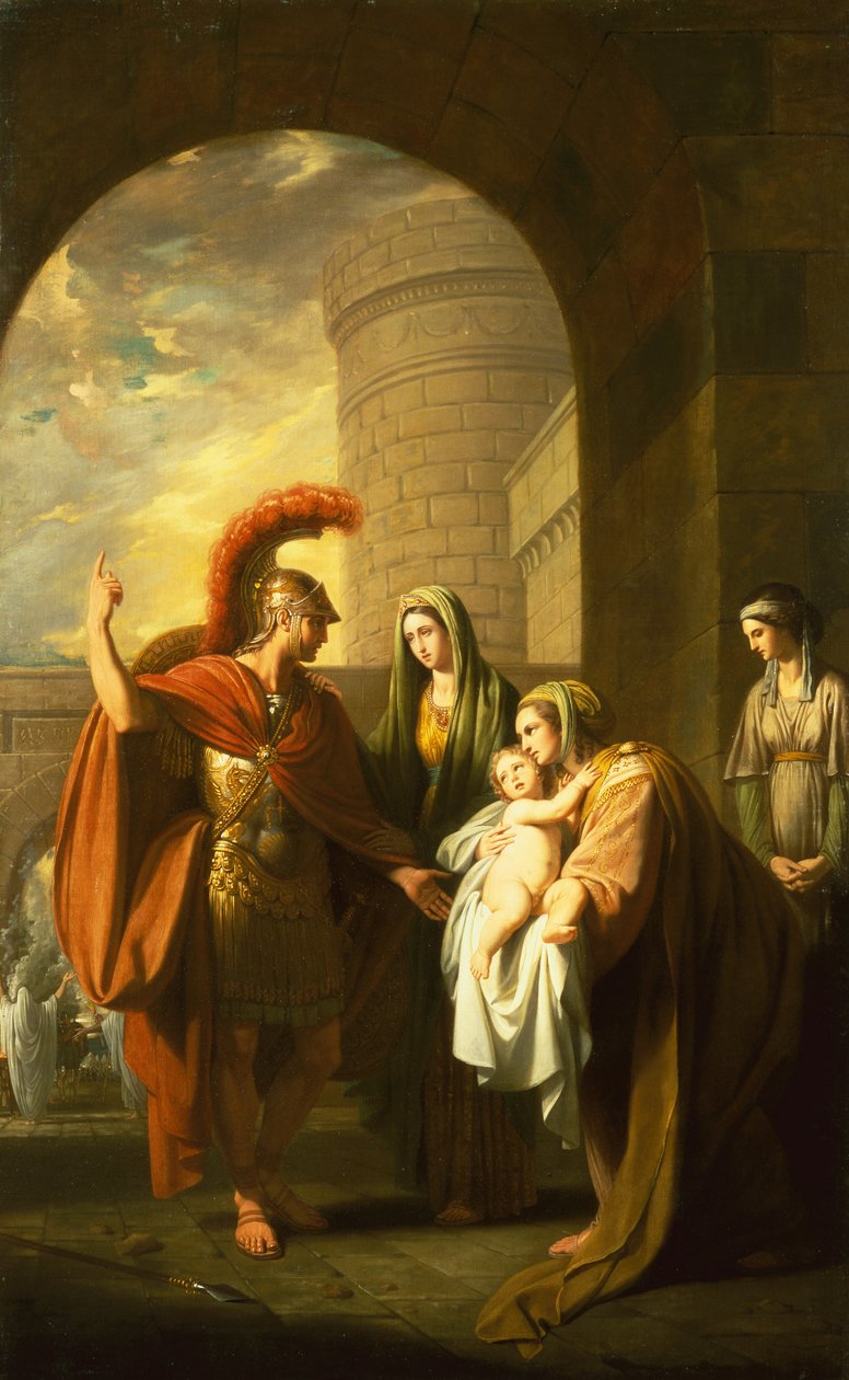 Hector tar avskjed med Andromache av Benjamin West