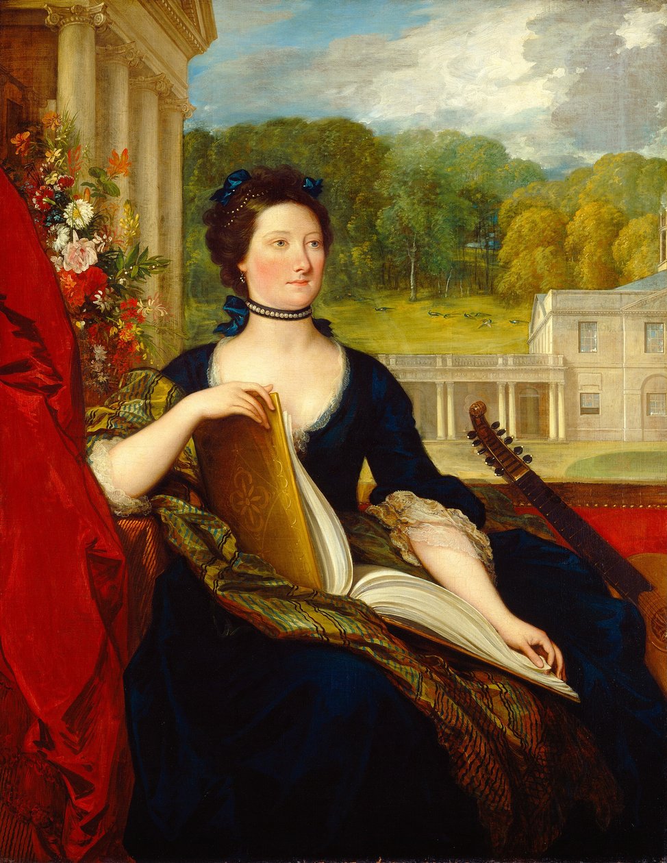 Maria Hamilton Beckford (fru William Beckford) av Benjamin West