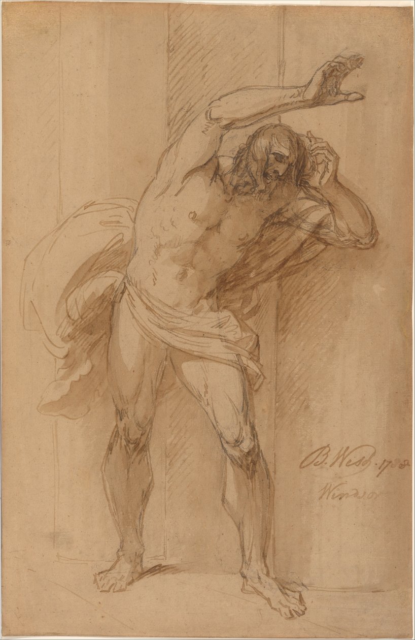 Studie til korsfestelsen av Benjamin West