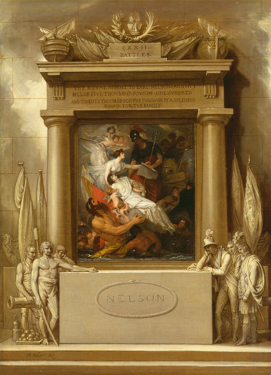 The Apotheosis of Nelson, 1807 av Benjamin West