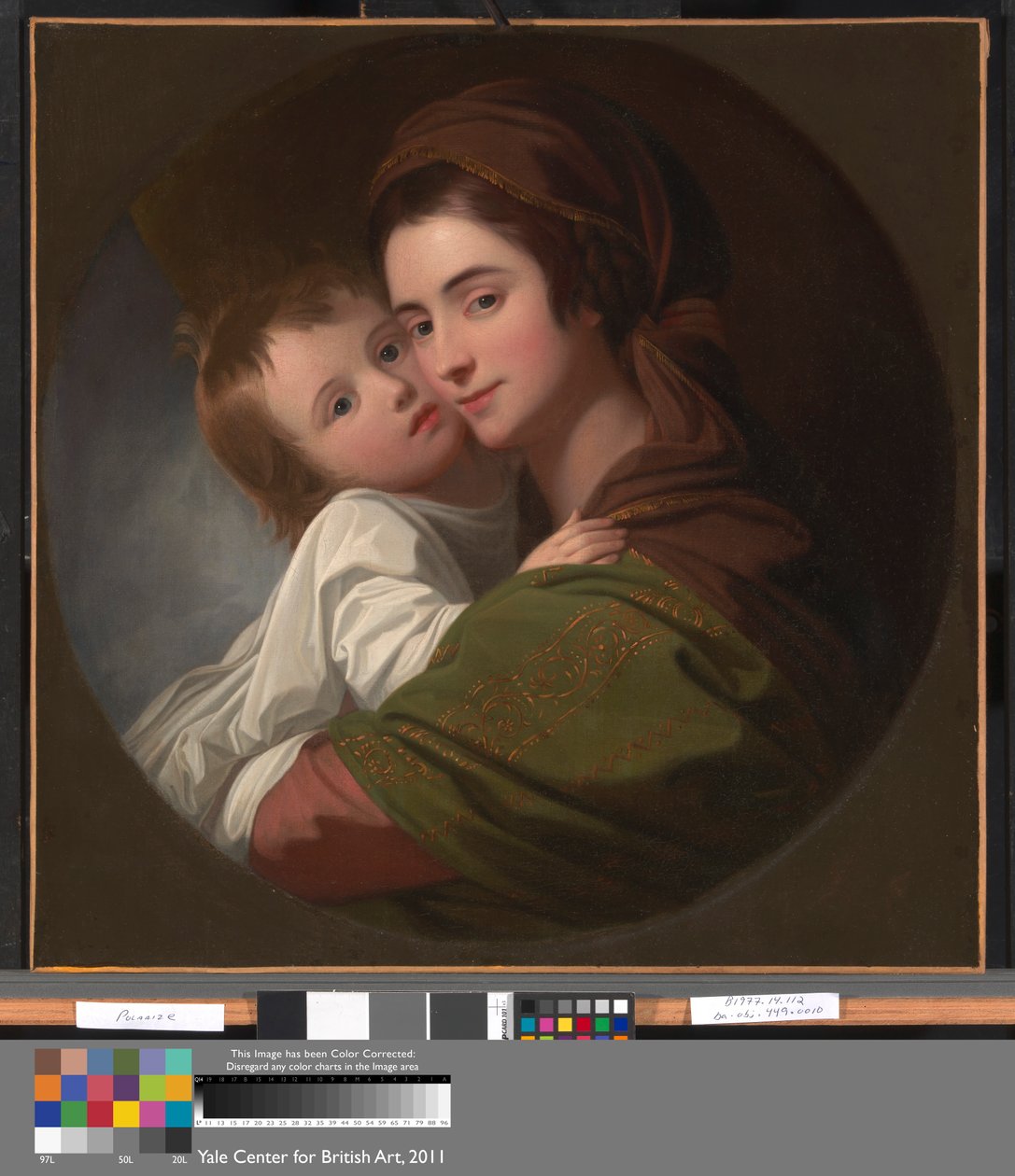 Kunstnerens kone Elizabeth og deres sønn Raphael av Benjamin West