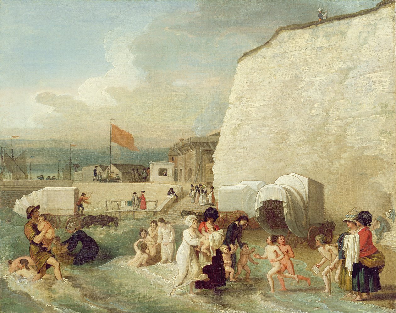 The Bathing Place at Ramsgate, ca. 1788 (olje på lerret) av Benjamin West