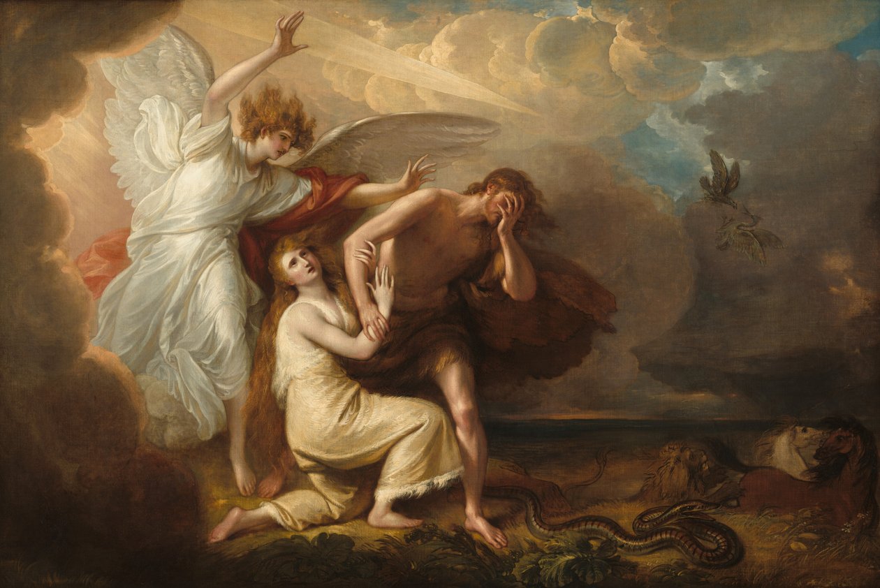 Utdrivelsen av Adam og Eva fra paradiset av Benjamin West