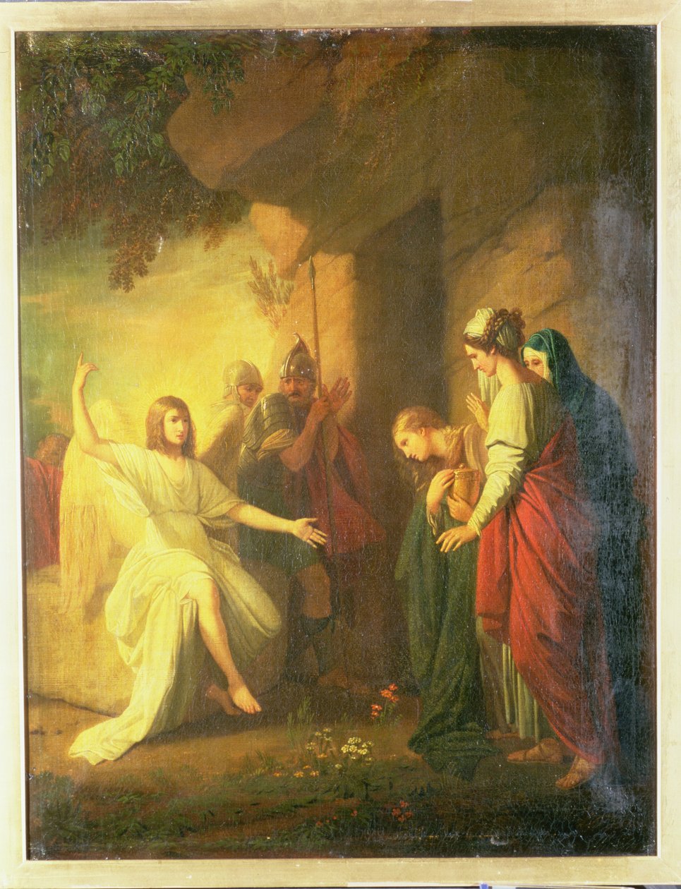 Kvinnene ved graven - Engelen ved Kristi grav, 1768 av Benjamin West