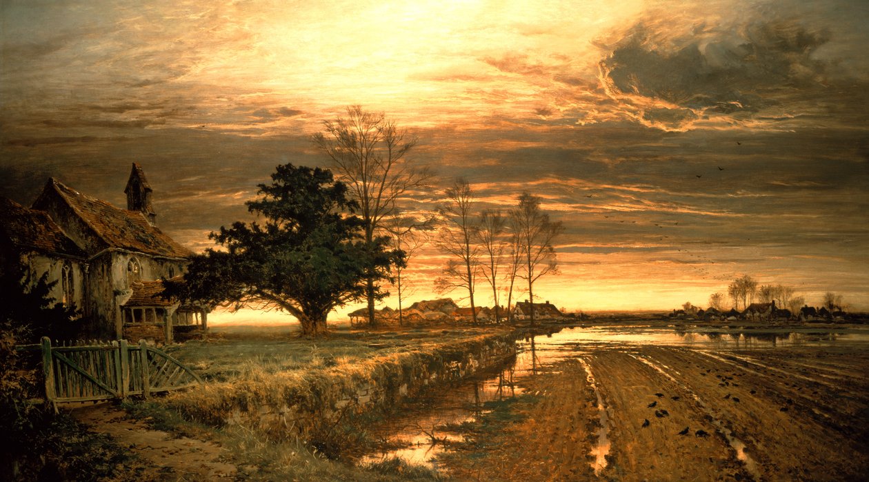 Om kvelden skal det bli lys, 1882 av Benjamin Williams Leader