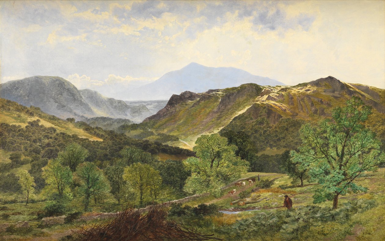 Moel Siabod - i lærdalen, 1871 av Benjamin Williams Leader