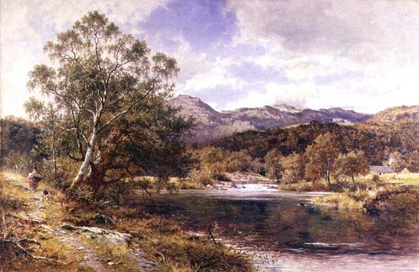 På Llugwy, Nord-Wales av Benjamin Williams Leader