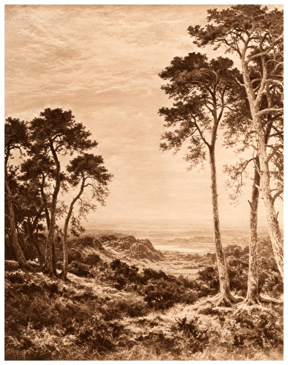 Solnedgang etter regn, 1903 av Benjamin Williams Leader