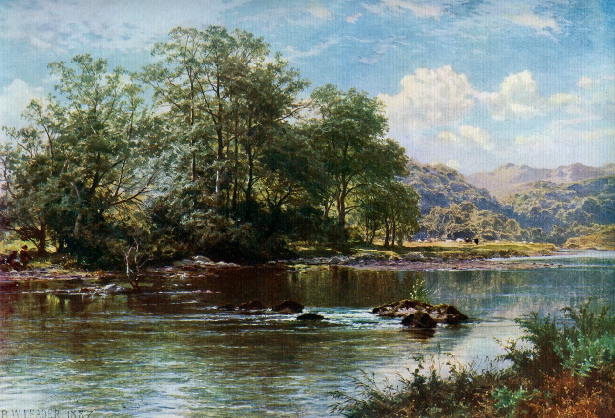 Strømmen i sommertid, 1887, 1912. av Benjamin Williams Leader