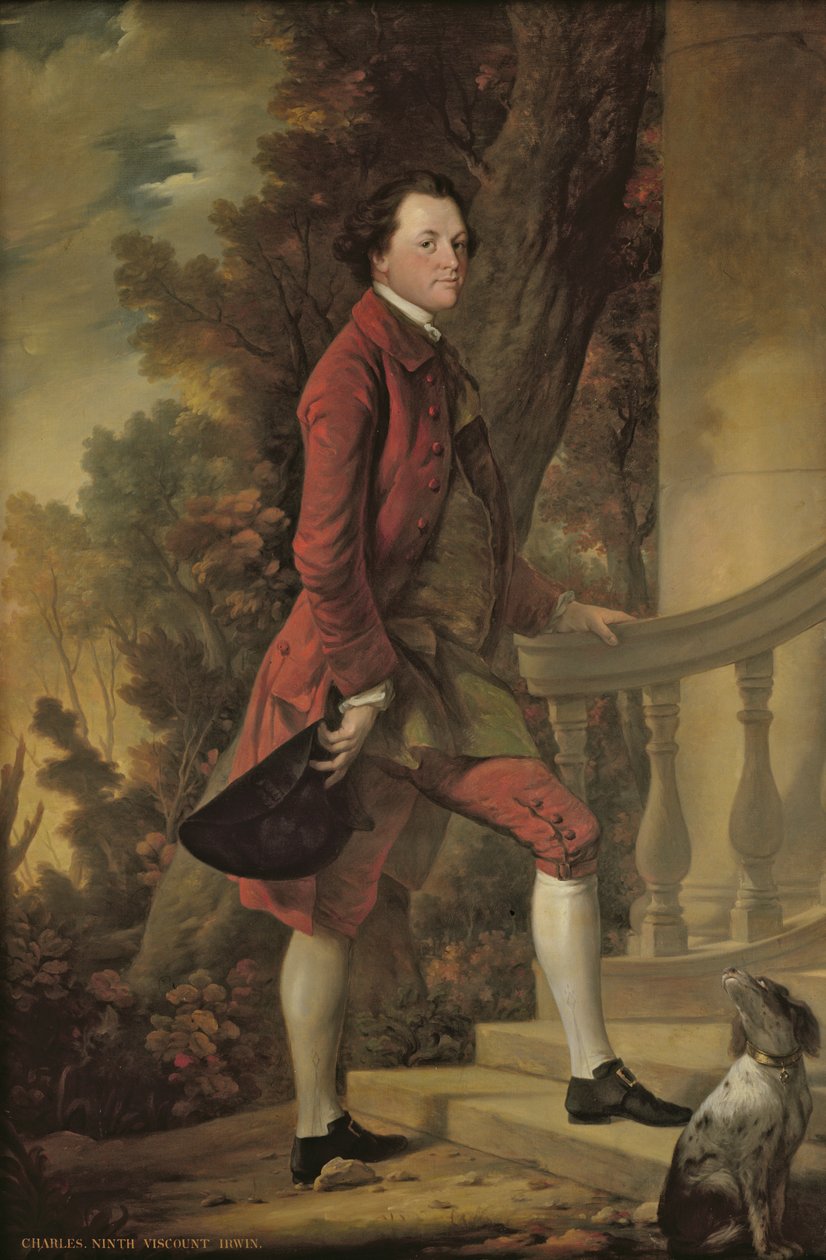 Portrett av Charles, 9. Viscount Irwin (olje på lerret) av Benjamin Wilson