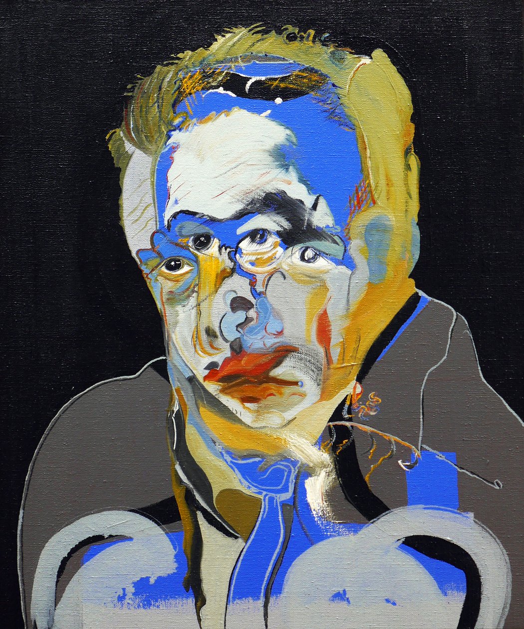 50 store forfattere i historien: Albert Camus, 2015 (olje og akryl på lerret) av Benoit Erwann Boucherot