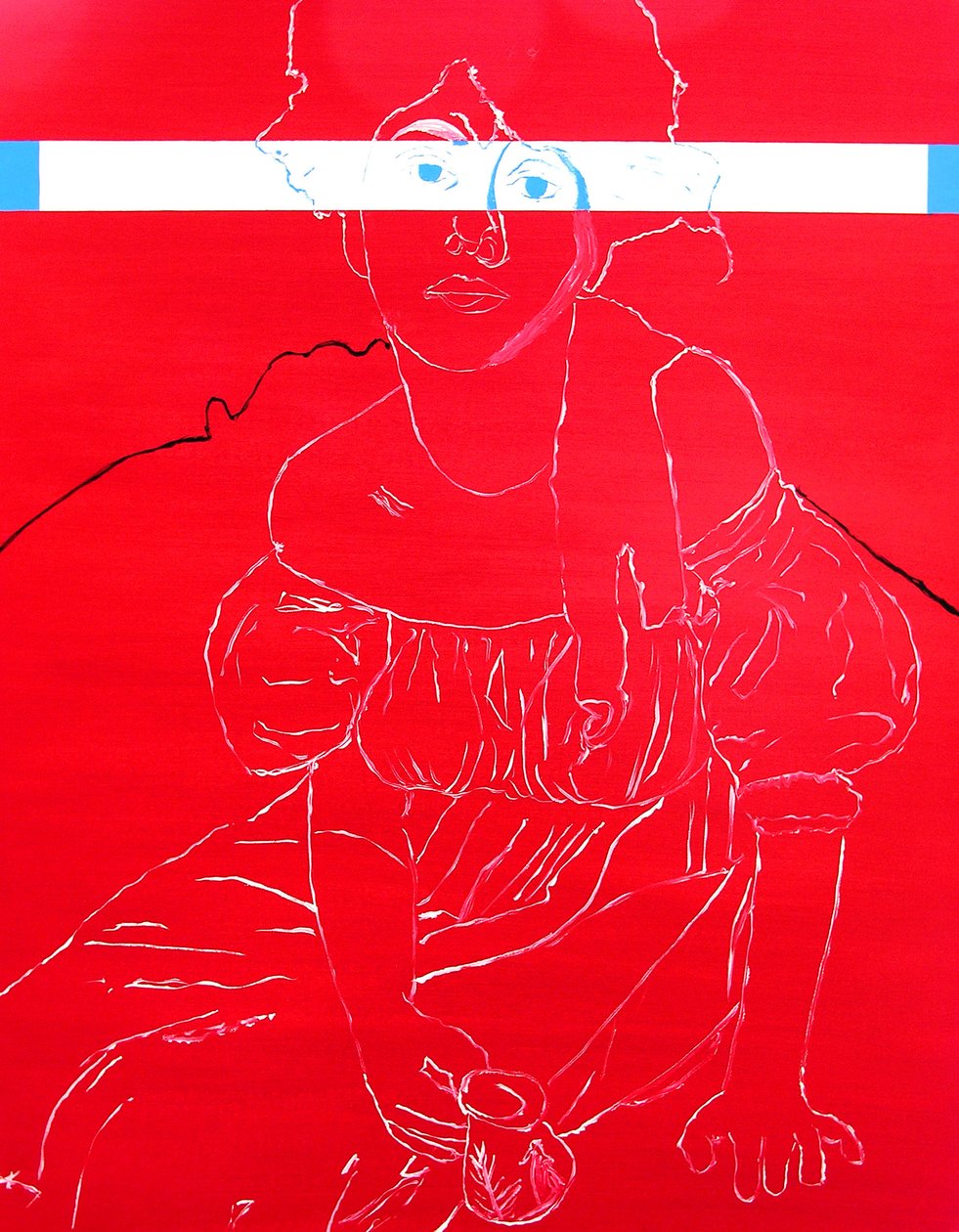 Frøken N. 2, 2000 (olje på lerret) av Benoit Erwann Boucherot