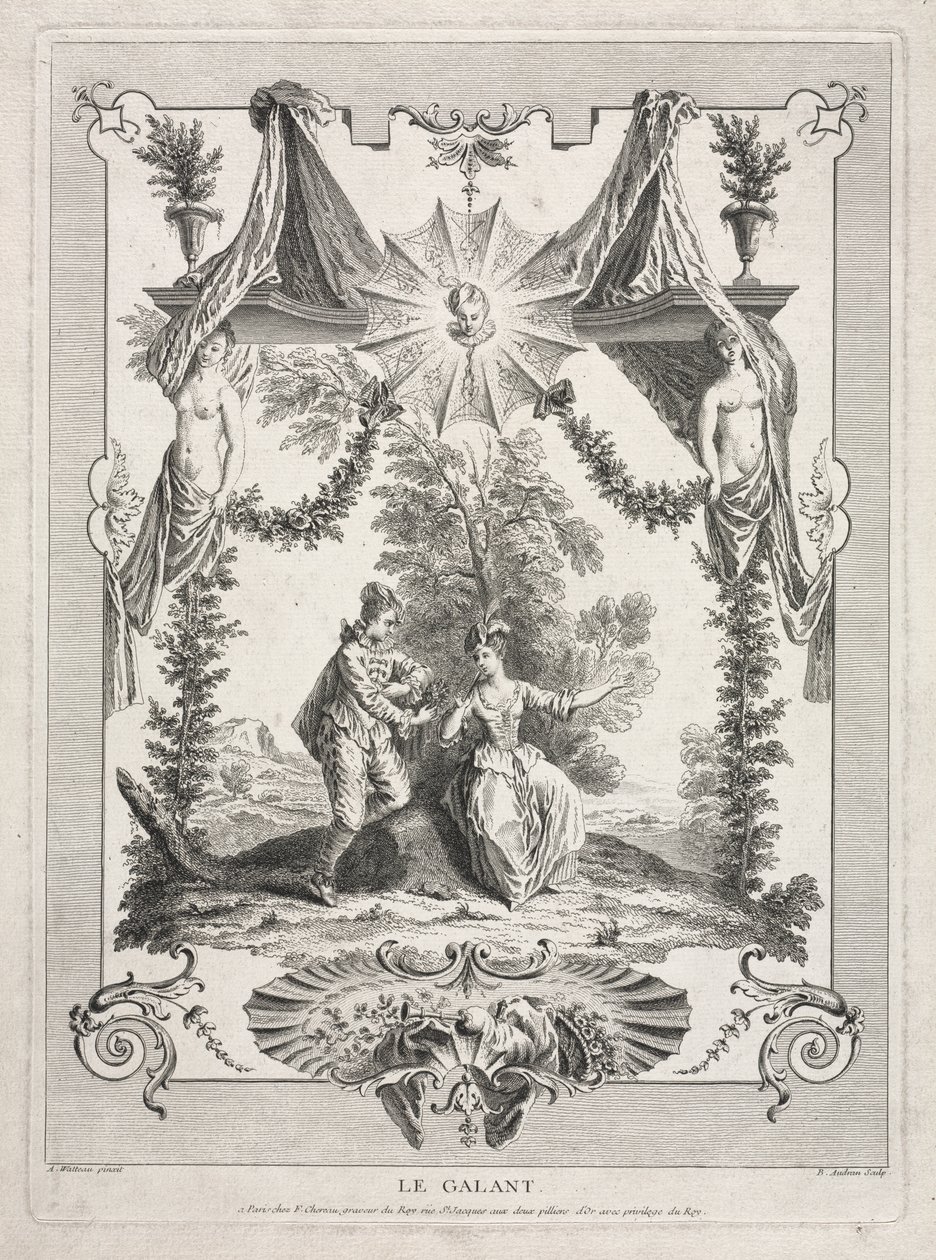 Den galante av Benoit II Audran