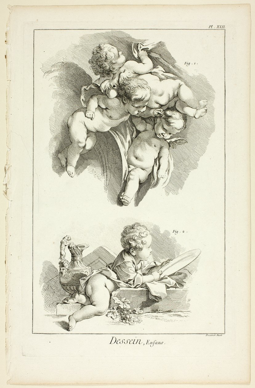 Design: Children, fra Encyclopédie av Benoit Louis Prevost