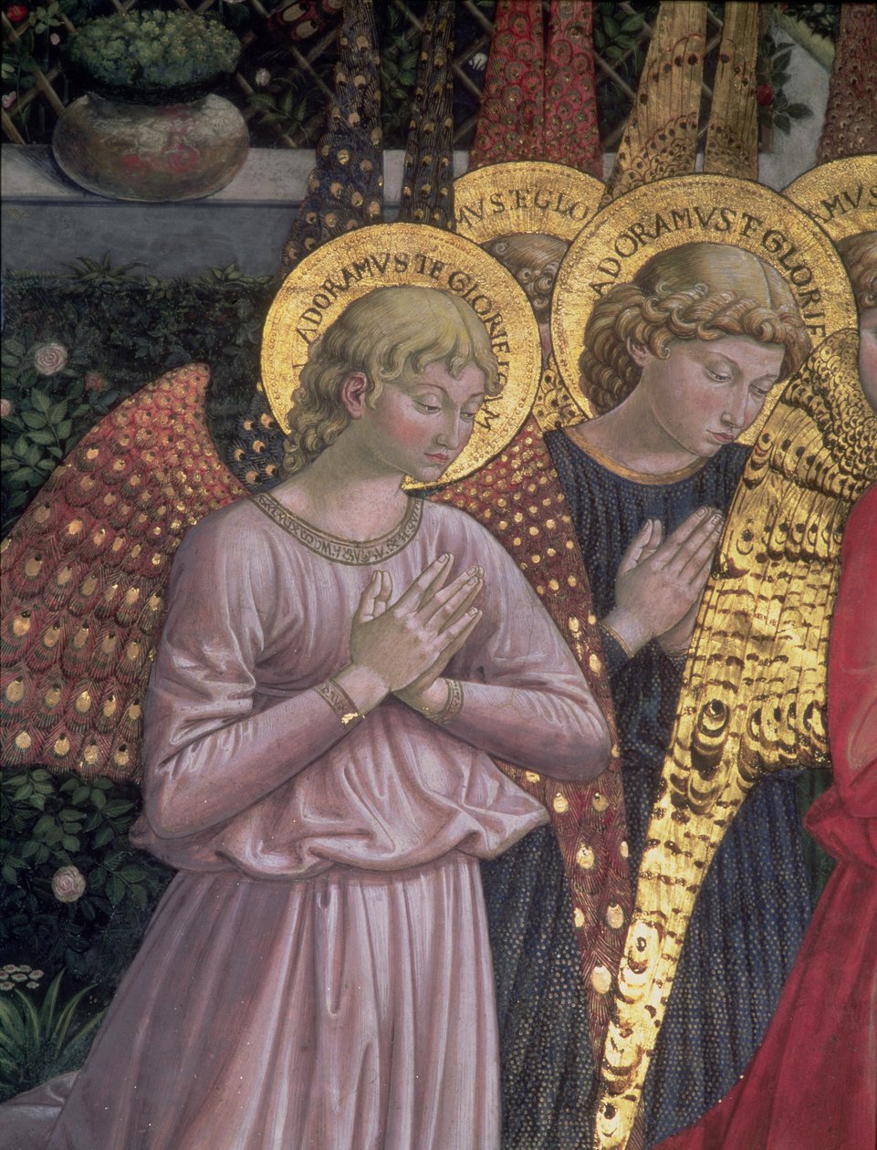 Angels, 1459 (detaljer) av Benozzo di Lese di Sandro Gozzoli