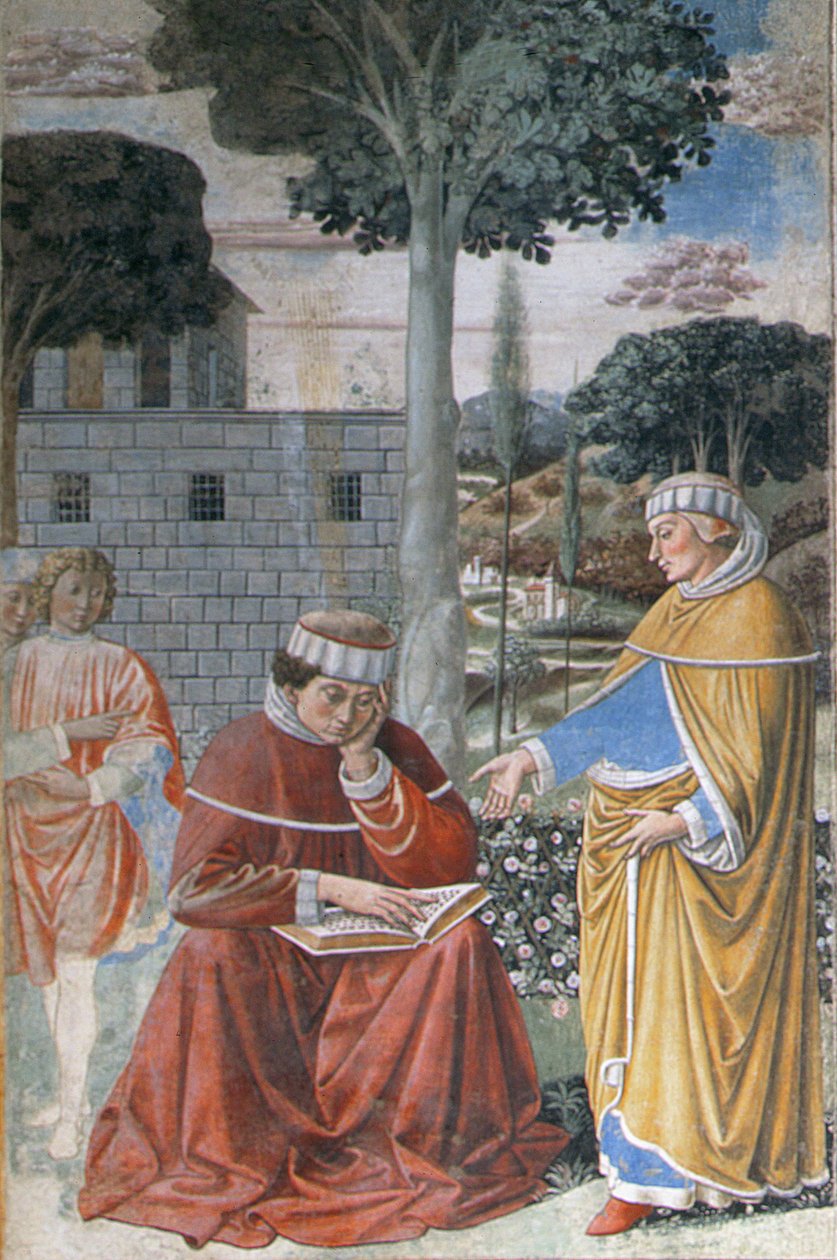 Episoder fra The Life of St. Augustine, 1463-65 freskomaleri fra 192552 av Benozzo di Lese di Sandro Gozzoli