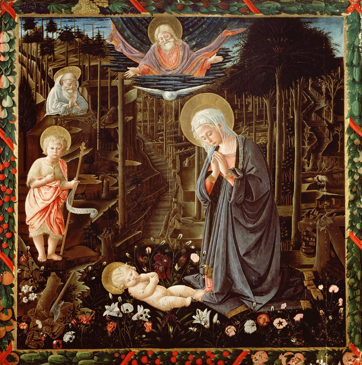 Madonna og barn, fra magienes kapell av Benozzo di Lese di Sandro Gozzoli