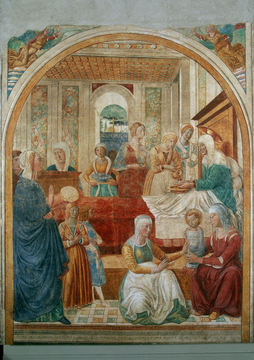 Jomfruens fødsel av Benozzo di Lese di Sandro Gozzoli