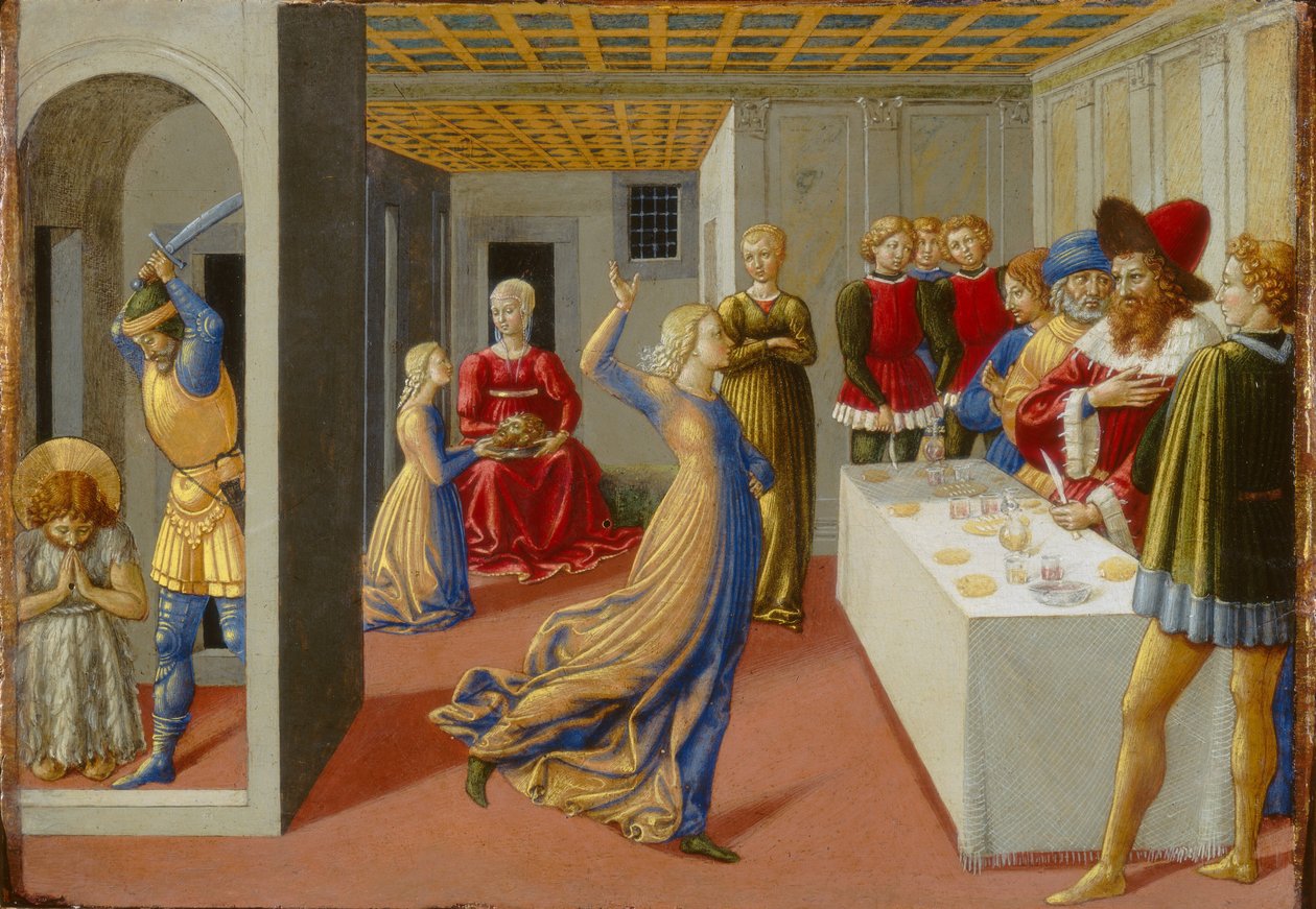 Herodes høytid og halshuggingen av døperen Johannes av Benozzo Gozzoli