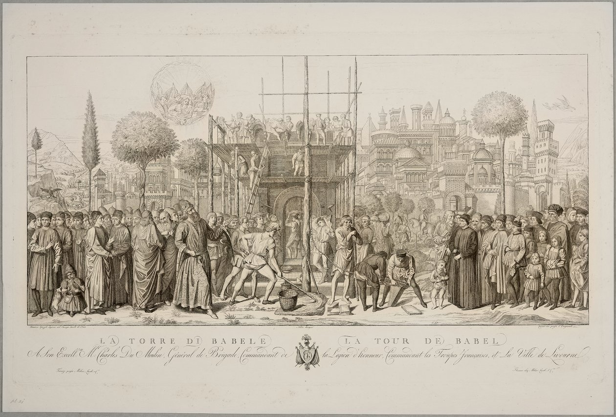 Babelstårnet av Benozzo di Lese di Sandro (and followers) Gozzoli