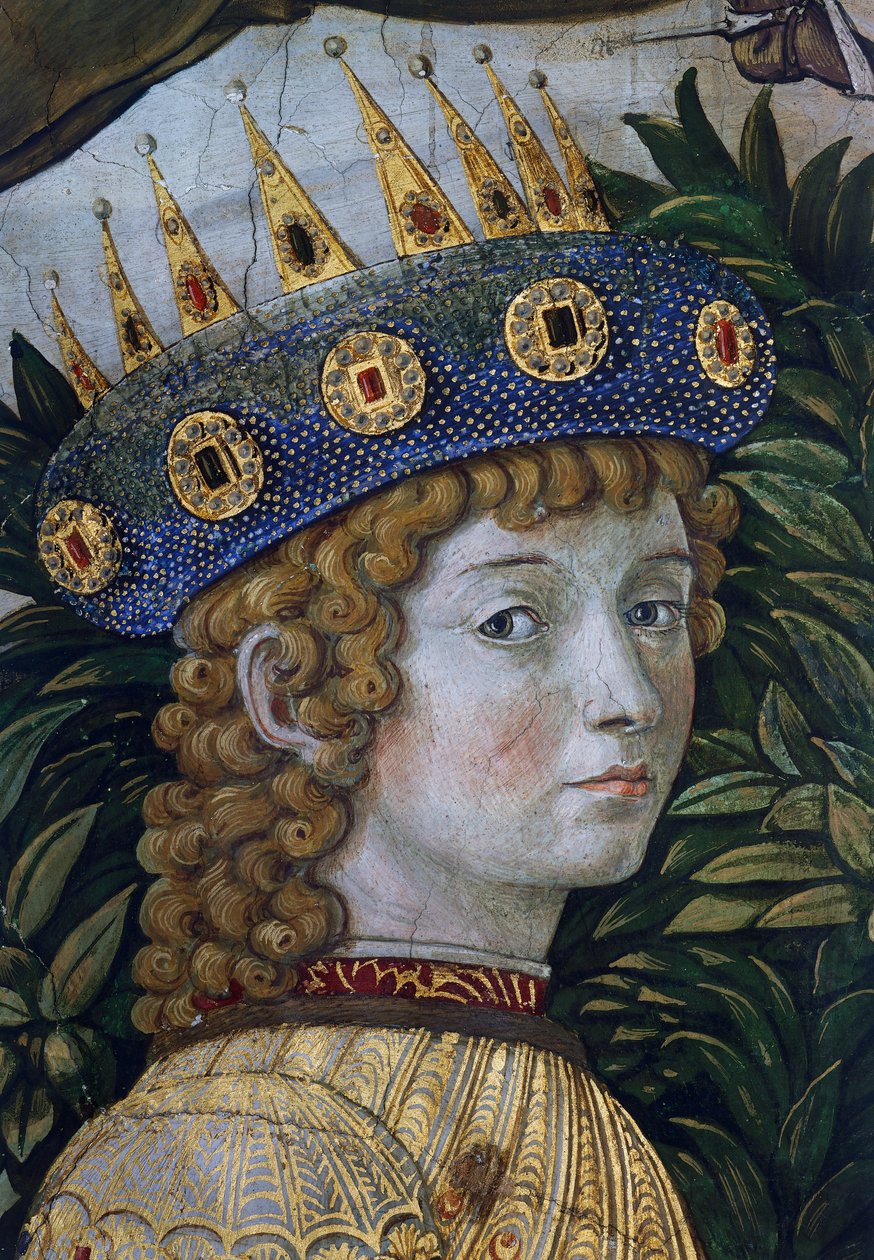 Caspar, påstått portrett av Lorenzo the Magnificent, detalj fra Procession of Magi av Benozzo di Lese di Sandro Gozzoli