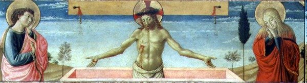 Christ Risen from the Tomb (panel) (detalj av 78957) av Benozzo di Lese di Sandro Gozzoli
