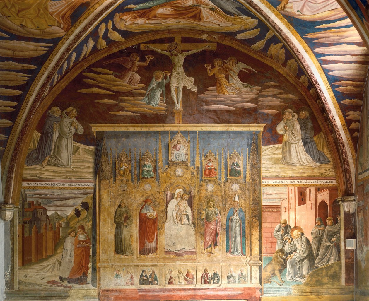 Syklus av fresker som viser livet til Kristus og St. Hieronymus av Benozzo di Lese di Sandro Gozzoli