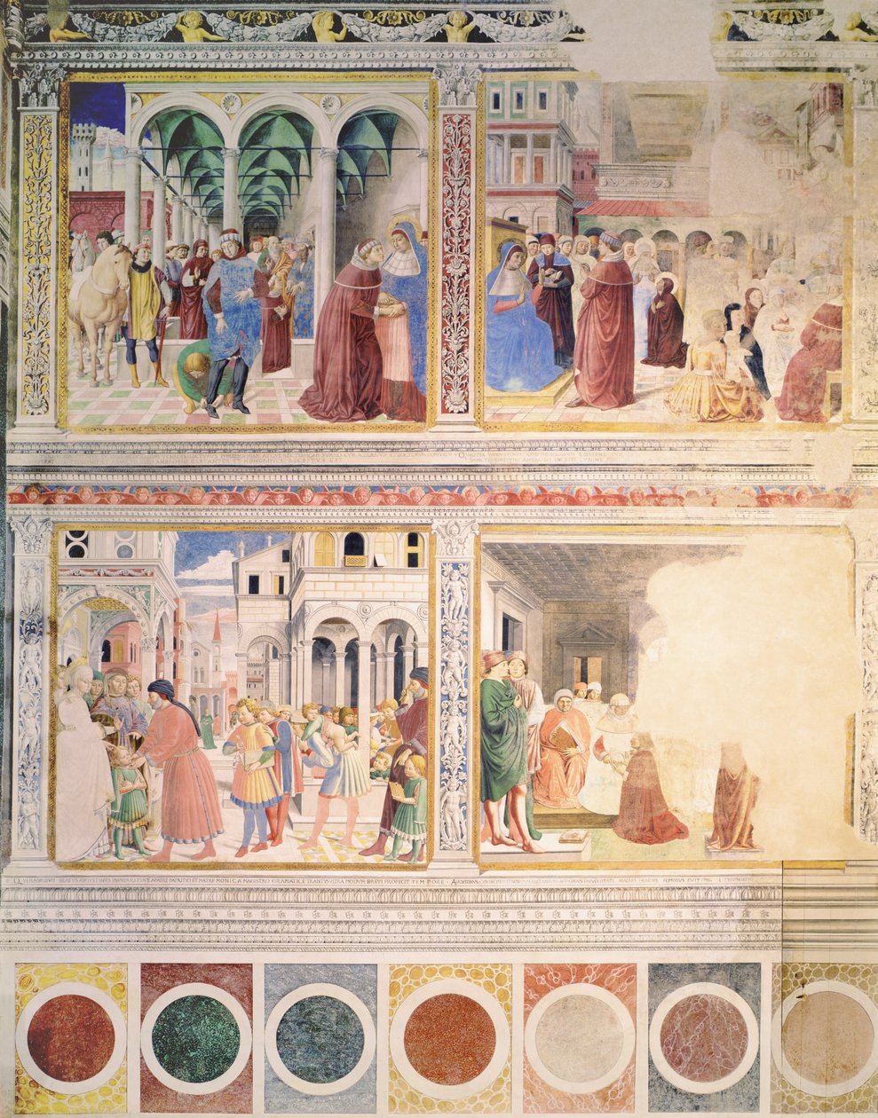 Episoder fra The Life of St. Augustine, 1463-65 (se også 192535, 192549, 192550, 192552, 192553, 192554) av Benozzo di Lese di Sandro Gozzoli