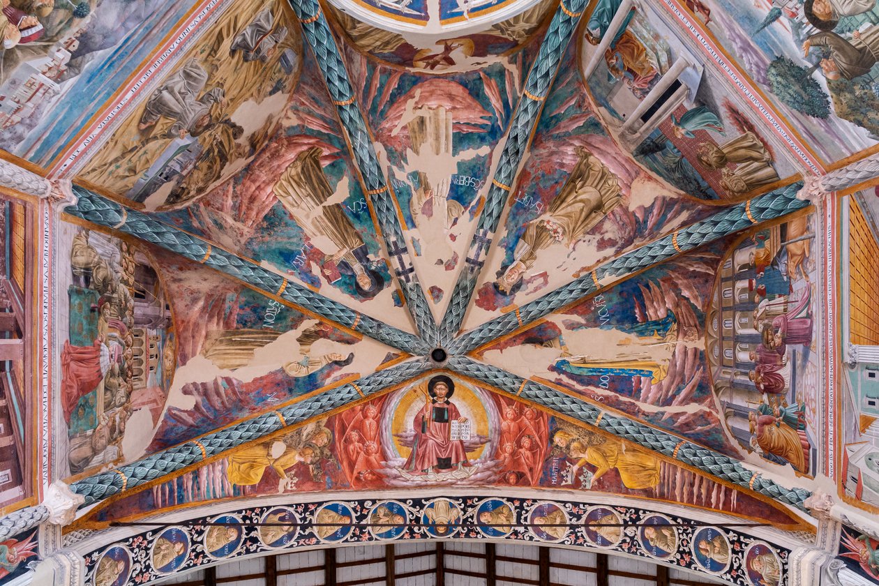 Livet til St. Francis, i hvelvet til den sentrale apsis av Benozzo di Lese di Sandro Gozzoli
