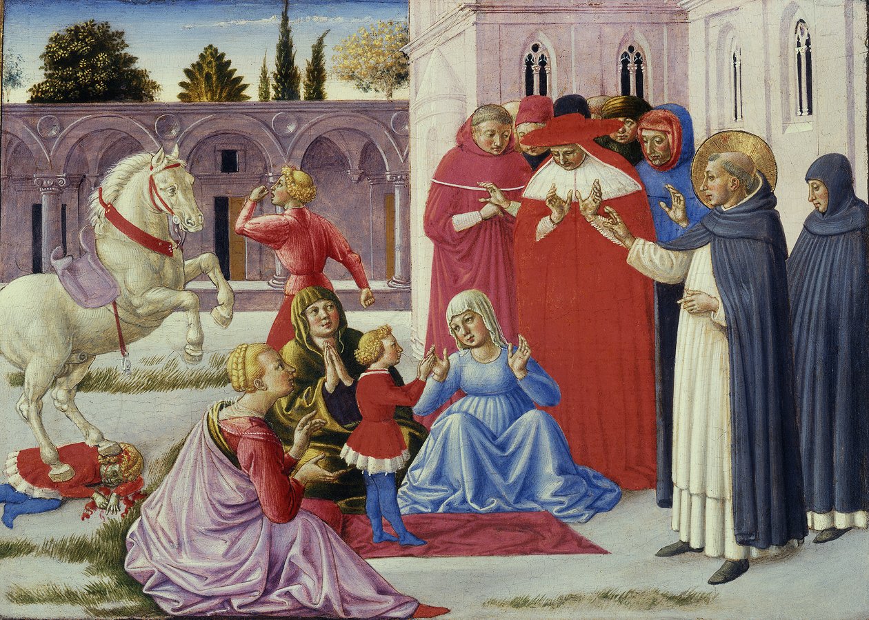 Saint Dominic gjenoppstår Napoleon Orsini, 1461-62 av Benozzo di Lese di Sandro Gozzoli