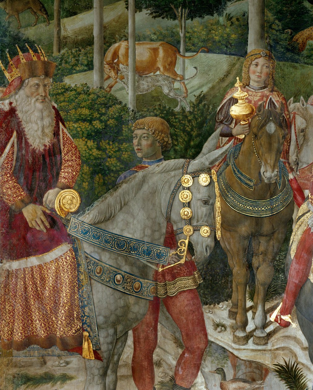 De vise menns tilbedelse (freske) av Benozzo di Lese di Sandro Gozzoli