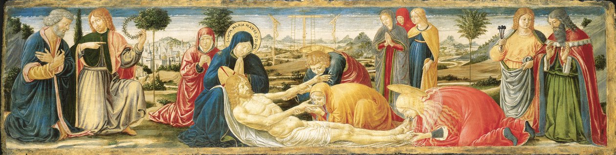 Klagesangen over den døde Kristus av Benozzo di Lese di Sandro Gozzoli