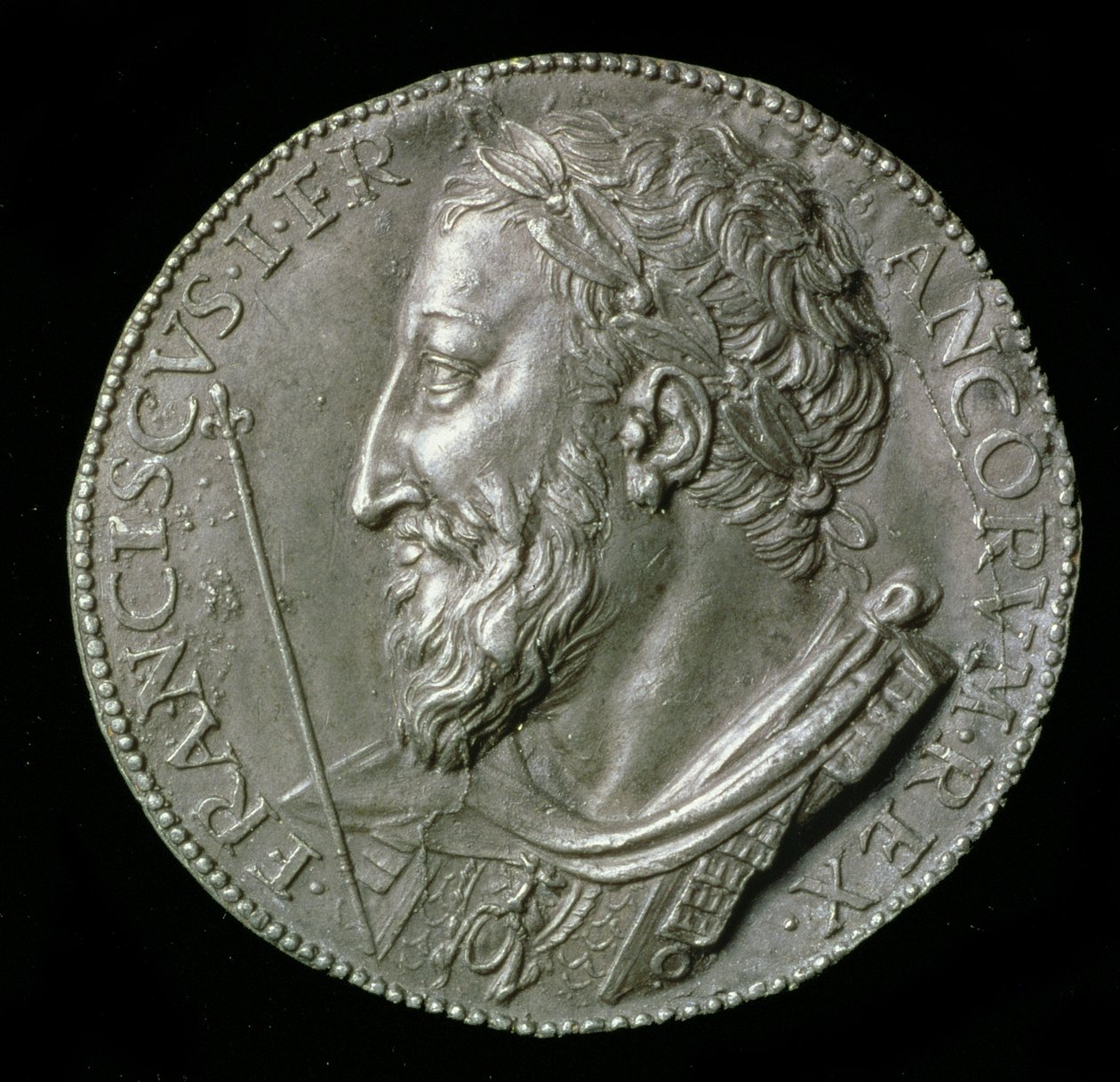 CM.36-1967 Frans I av Valois, konge av Frankrike (1515-47) uniface, 1537 (leder) av Benvenuto Cellini
