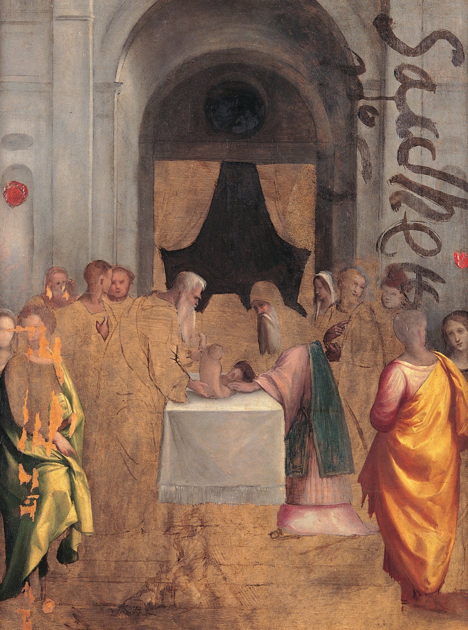 Presentasjon ved templet av Benvenuto Tisi da Garofalo