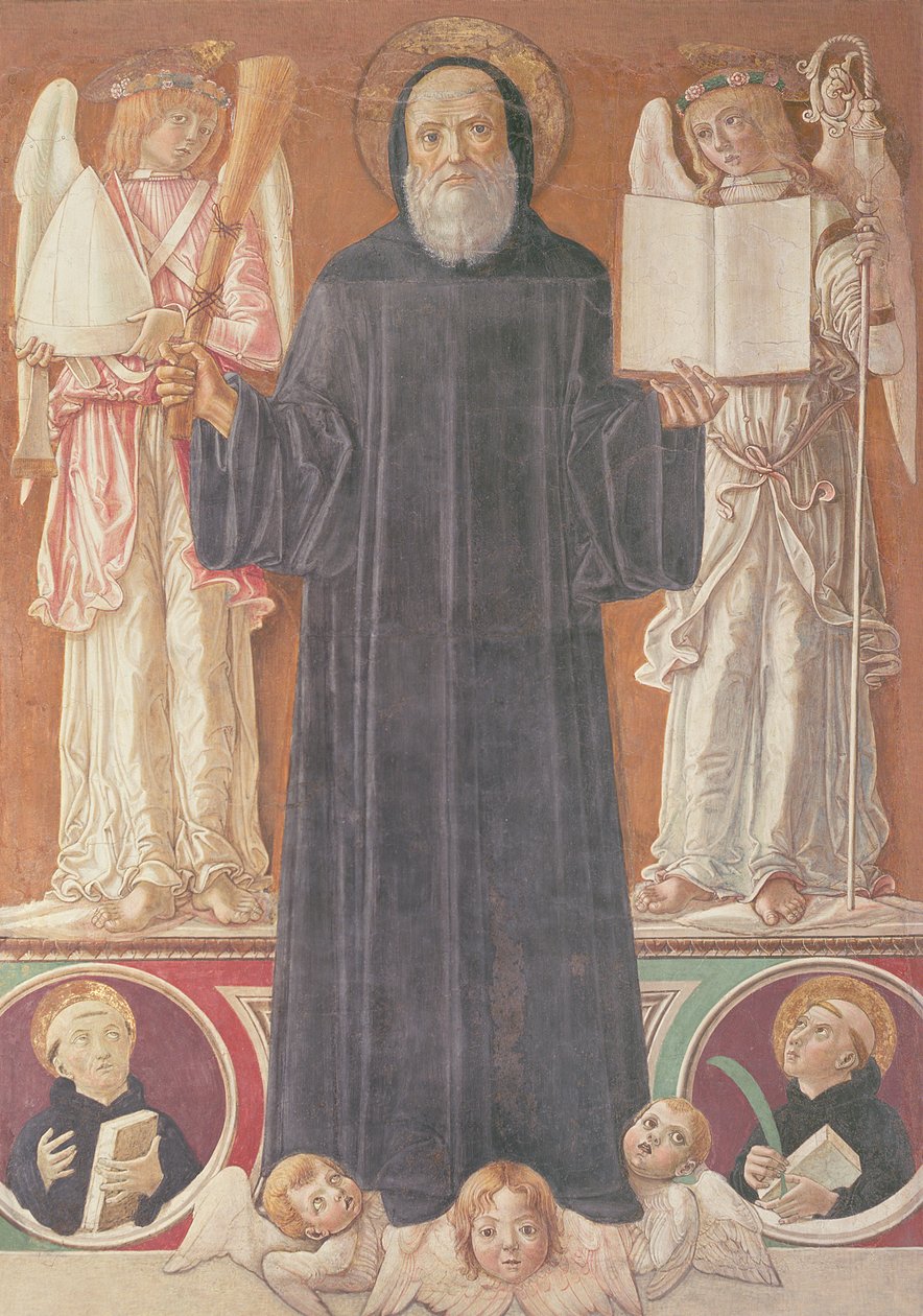St. Benedikt i herlighet av Benvenuto di Giovanni