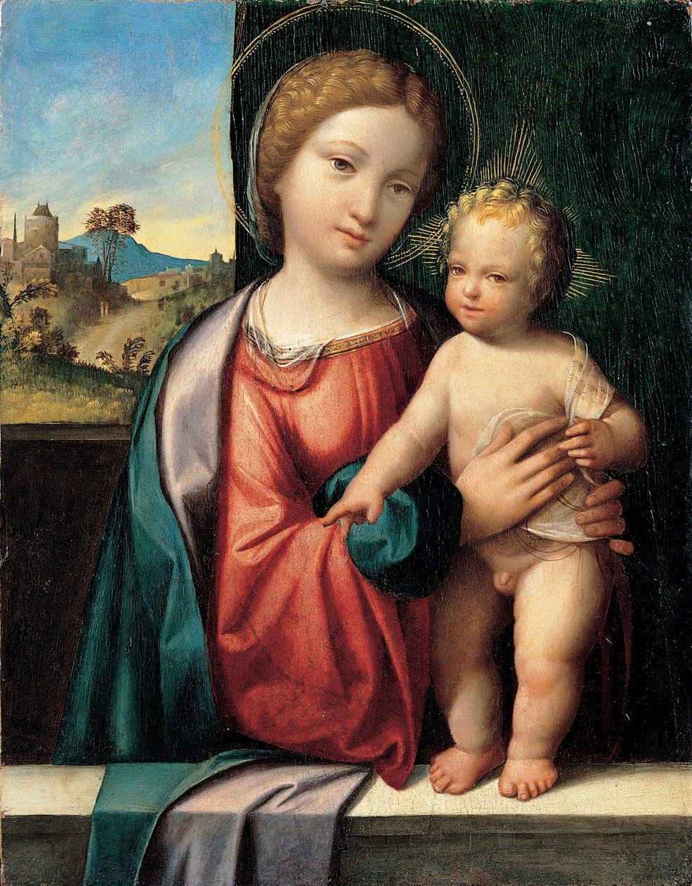 Madonna med barnet, 1512 av Benvenuto Tisi da Garofalo