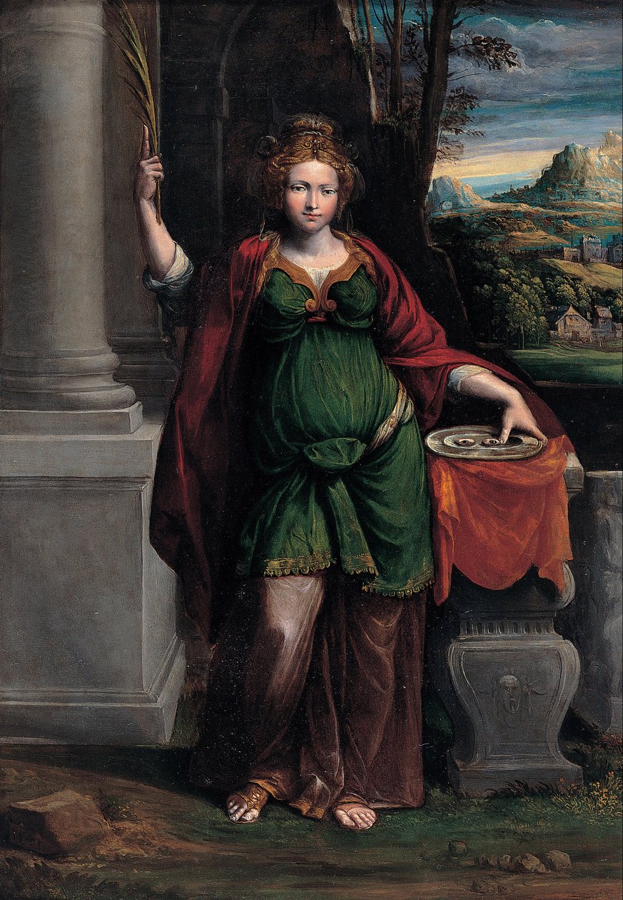 Saint Lucy, 1535-1540 av Benvenuto Tisi da Garofalo